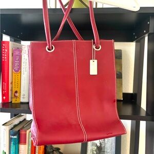 Lillian Vernon red leather purse.